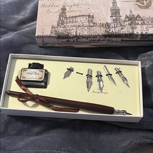 Magic Brown Ink Bottle with Decorative Label